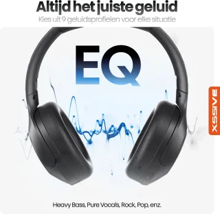 Xssive H11 Draadloze Koptelefoon Zwart
