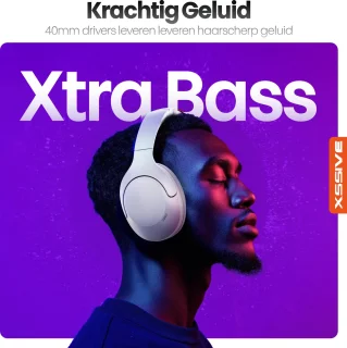 Xssive H11 Draadloze Over-Ear Koptelefoon Wit