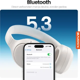 Xssive H11 Draadloze Over-Ear Koptelefoon Wit
