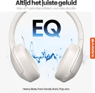 Xssive H11 Draadloze Over-Ear Koptelefoon Wit