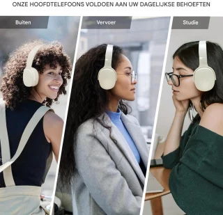 Ynkkvre Draadloze Bluetooth Headphones Wit