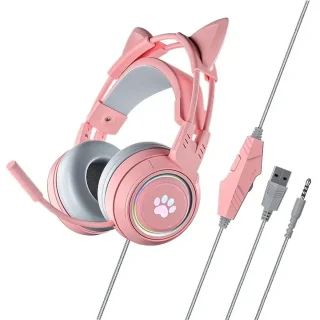 Wat vinden we goed aan de Zolara Kattenoren Over-Ear Gaming Headset - Roze