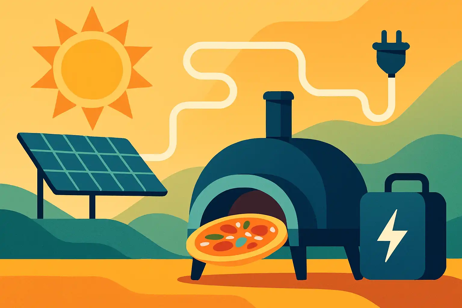 Bak met zon: zo koppel je je elektrische pizzaoven aan zonnepanelen en accu’s voor duurzame pizza's