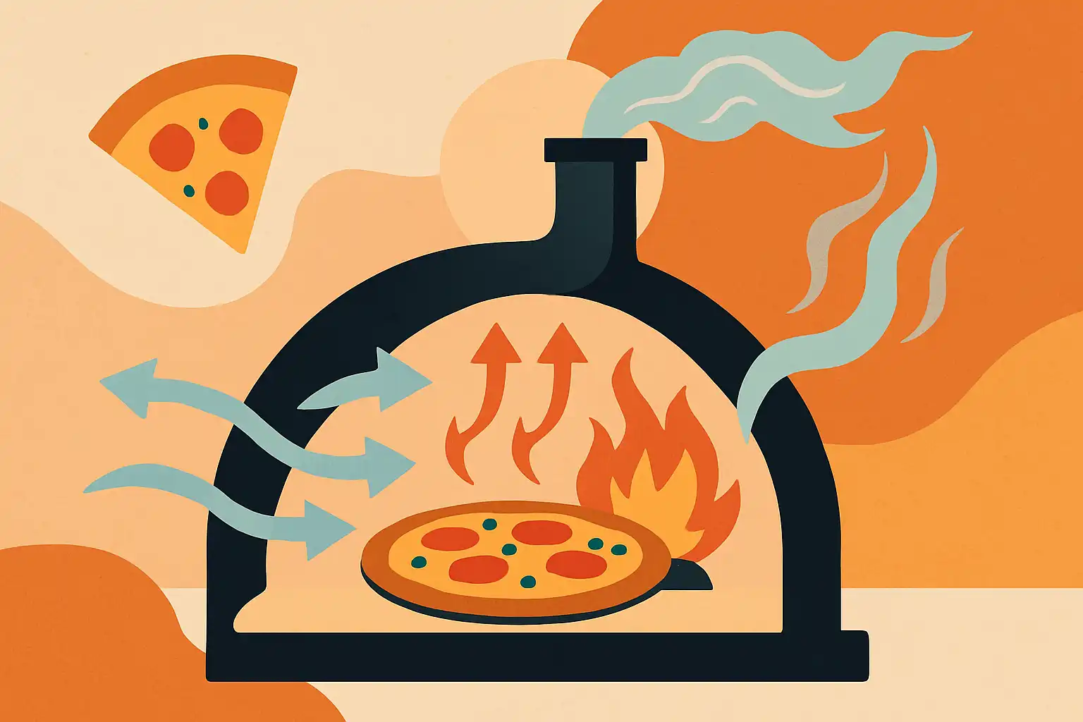 De schoorsteen doet het werk: zo optimaliseer je luchtstroom in je pizzaoven voor een knapperige korst