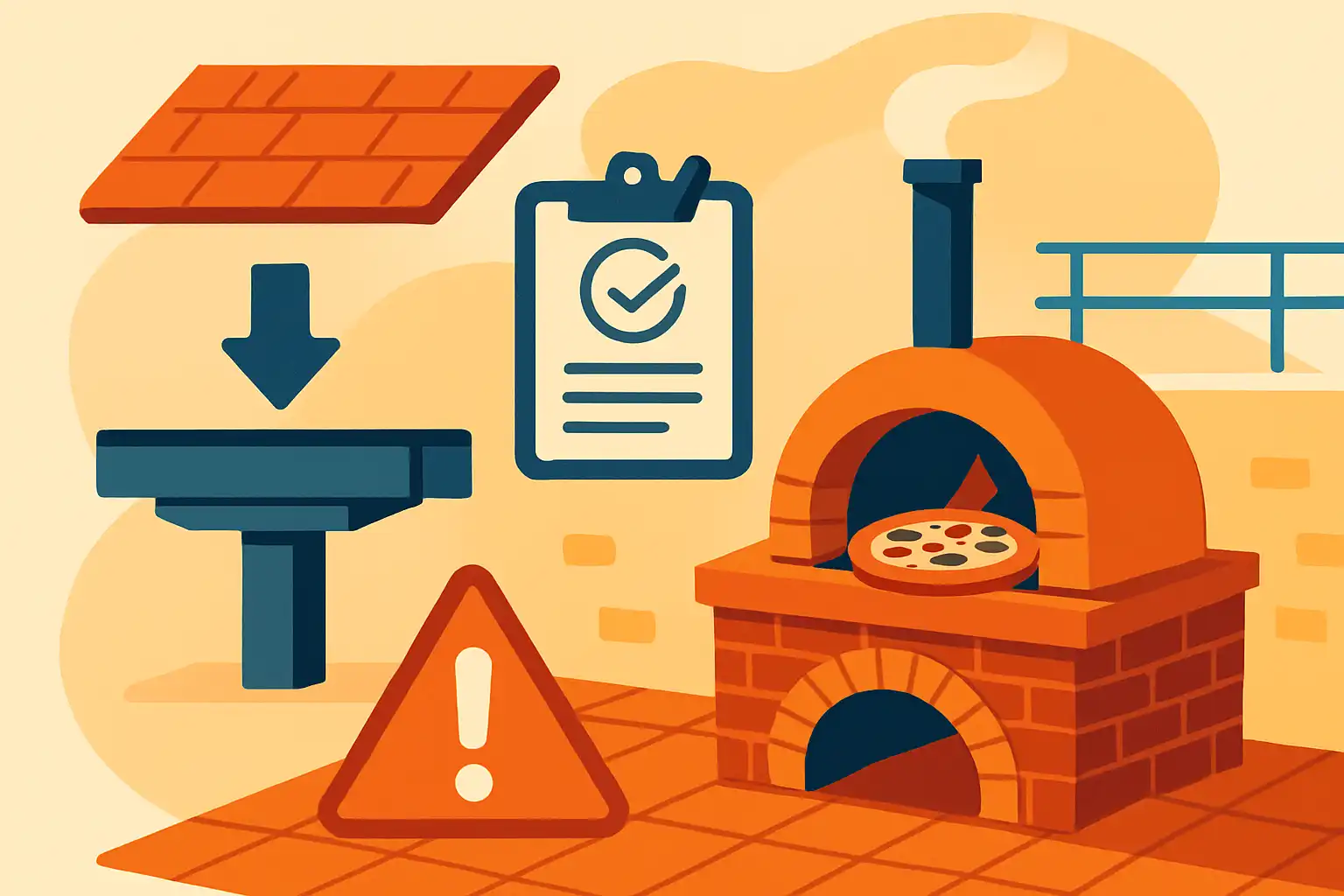 Een pizzaoven op het dakterras: zo check je draagkracht, vergunningen en veiligheidsmaatregelen