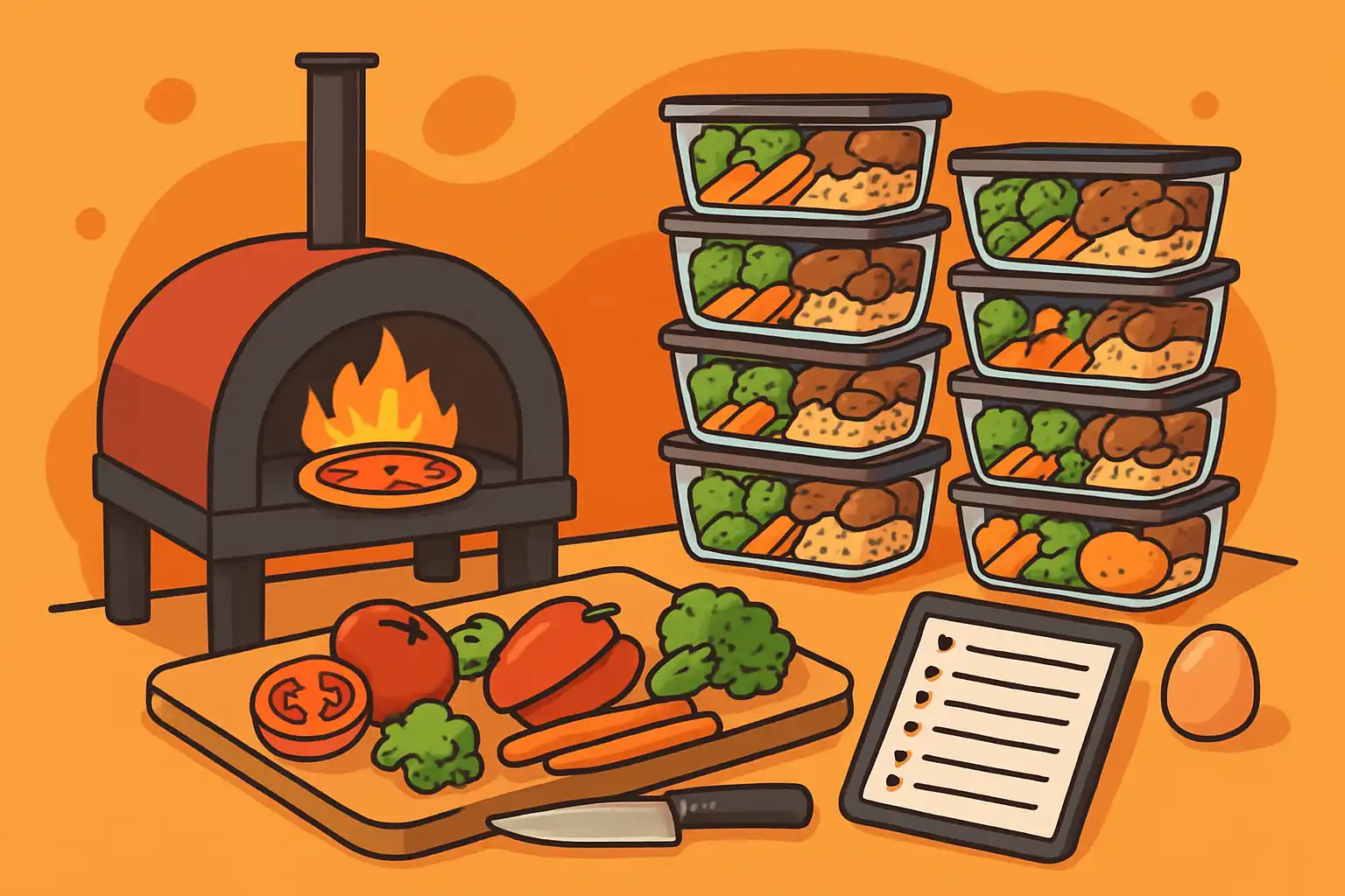 Meal prep in je pizzaoven: 10 slimme tips om in één keer maaltijden voor de hele week te maken