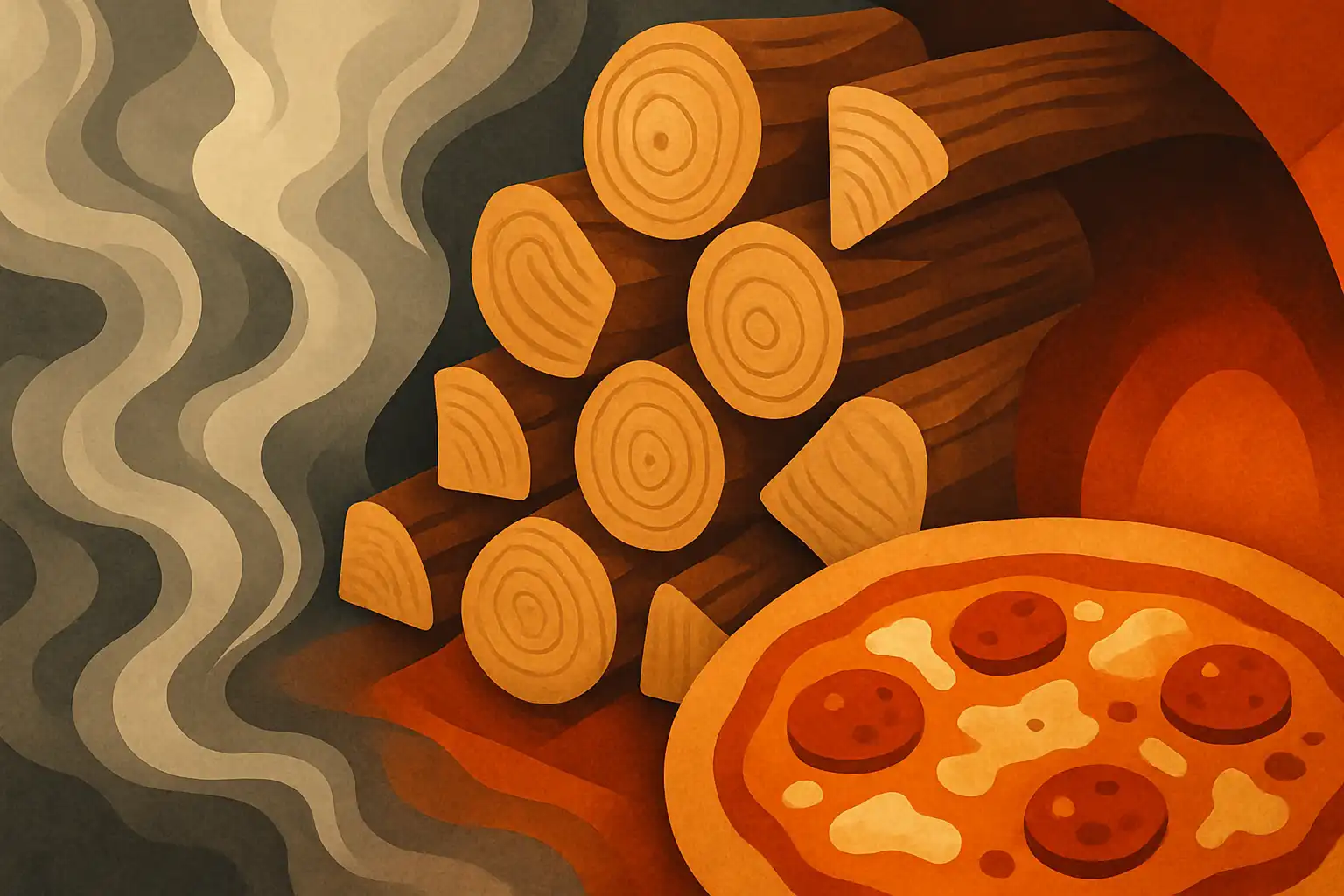 Rook en smaak: zo kies je het juiste hout voor authentieke pizzaoven aroma's