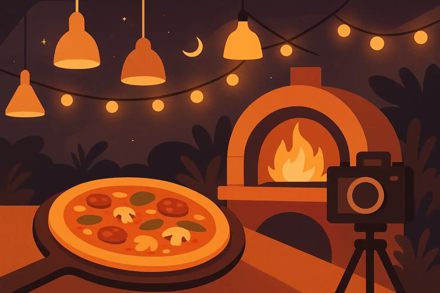 Zo licht je je pizza-ovenavond perfect uit: verlichtingstips voor sfeer, veiligheid en foodfotografie