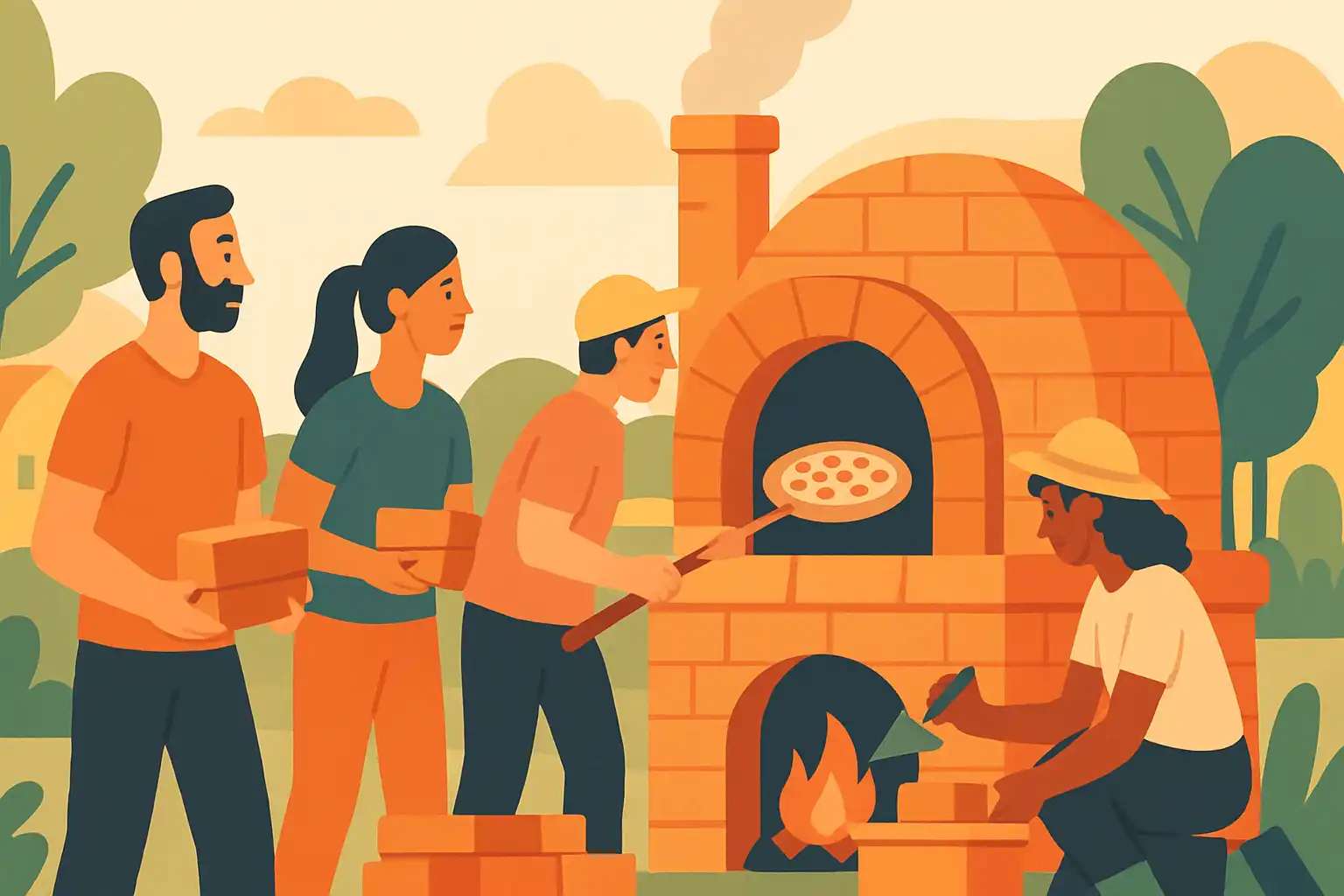 Zo start je een buurtoven: samen een gedeelde pizzaoven bouwen en beheren