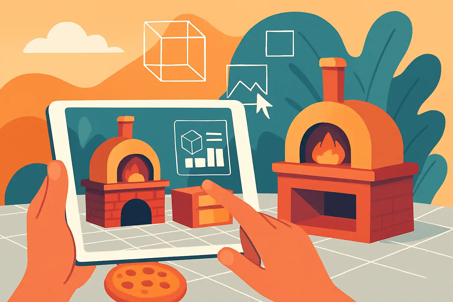 Zo visualiseer je je ideale pizzaovenplek met AR en ontwerptools