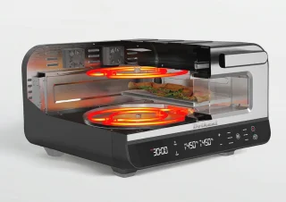 Krachtige Elektrische Pizzaoven met Pizzasteen - 450 °C voor Perfecte Pizza in 2 Minuten
