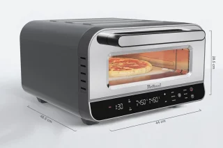 Krachtige Elektrische Pizzaoven met Pizzasteen - 450 °C voor Perfecte Pizza in 2 Minuten