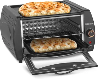 Compacte Mini Tandoor voor Lahmacun, Pizza en Naan - 2100W 22L