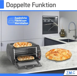 Compacte Mini Tandoor voor Lahmacun, Pizza en Naan - 2100W 22L