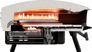Witt Etna Rotante control 16" pizzaoven gas mat zwart