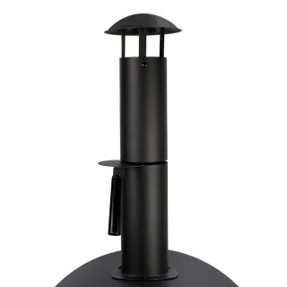 KuKoo Pizza oven buiten - inclusief pizzaschep + pizzasnijder - 64 cm x 43 cm x 156 cm - houtskool -Staal - multifunctionele buitenoven - pizza bbq