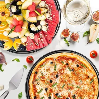 Niet-stick Pizza Pannen Set - Geperforeerde Pizza Plaat met Pizzaschep en Kookgereedschap