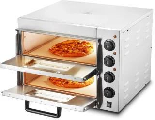 Pizzaoven – Elektrische Oven – Tafelmodel – Pizza Maker – Pizza Grill – RVS Materiaal – Geschikt Voor 16 Inch Pizza’s