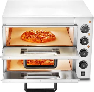 Pizzaoven – Elektrische Oven – Tafelmodel – Pizza Maker – Pizza Grill – RVS Materiaal – Geschikt Voor 16 Inch Pizza’s