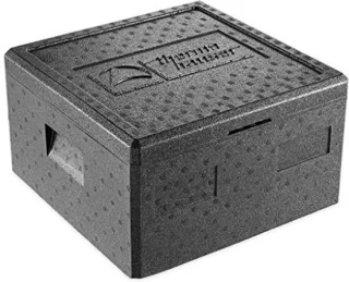 Zwarte Thermobox voor Pizza - 21,5 Liter met Deksel - Perfect voor Leverdiensten