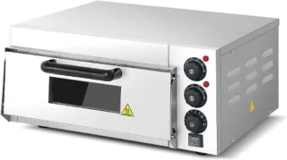 HCB® - Professionele Horeca Pizzaoven - Pizza steen oven - 230V - 52x56x27.5 cm (DxBxH) - 18 kg - 3770