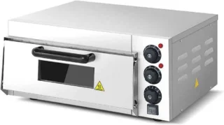 HCB® - Professionele Horeca Pizzaoven - Pizza steen oven - 230V - 52x56x27.5 cm (DxBxH) - 18 kg - 3770