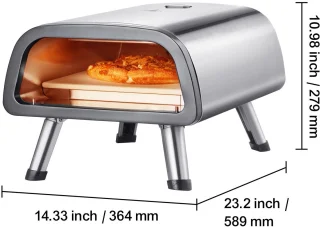 Pizza Oven – Pizzamaker – Elektrische Oven – Tafeloven – Tot 850°C – Inclusief Timer en Draagtas