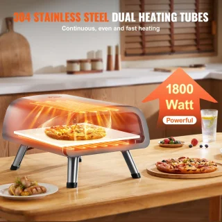 Pizza Oven – Pizzamaker – Elektrische Oven – Tafeloven – Tot 850°C – Inclusief Timer en Draagtas