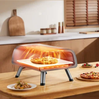 Pizza Oven – Pizzamaker – Elektrische Oven – Tafeloven – Tot 850°C – Inclusief Timer en Draagtas