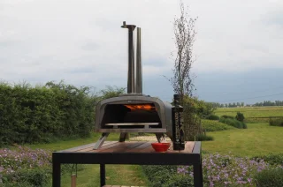 BASTE pizzaoven buiten houtgestookt - RVS