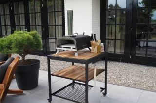 BASTE pizzaoven buiten houtgestookt - RVS