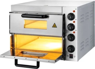 Pizzaoven - 14 In Roestvrijstalen Elektrische Pizzaoven - 3000W Elektrische Pizzaoven