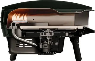 Witt Etna Rotante control 16" pizzaoven gas mat groen