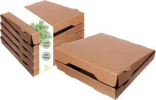 De 100 Stuks Pizzadozen 32x32 cm - Vierkant in één oogopslag