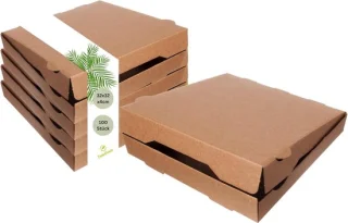 100x 32x32 cm Kraft Pizzadozen — duurzaam, praktisch en betaalbaar
