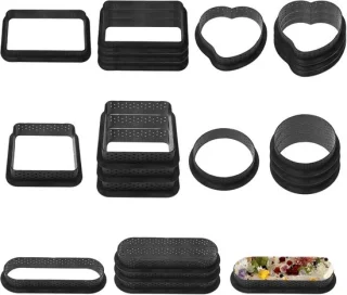 20 stuks plastic cakevormen met gaten