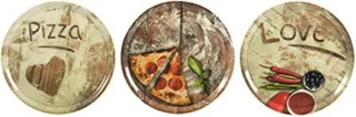 3-delige pizzabordset Ø 31,5 cm