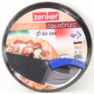 3-delige pizzaset met bakplaten, pannen en pizzasnijder