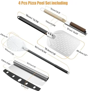 4-delige pizza accessoireset