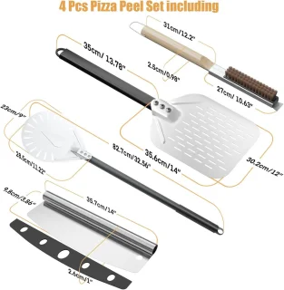 4-delige pizzaset