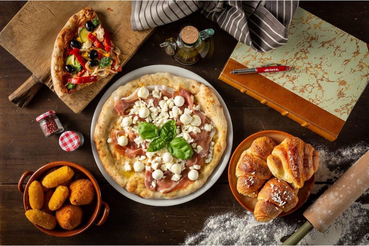 909 Pizzaoven met Vuurvaste Steenplaat en Timer
