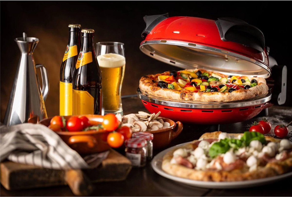 909 Pizzaoven met Vuurvaste Steenplaat en Timer