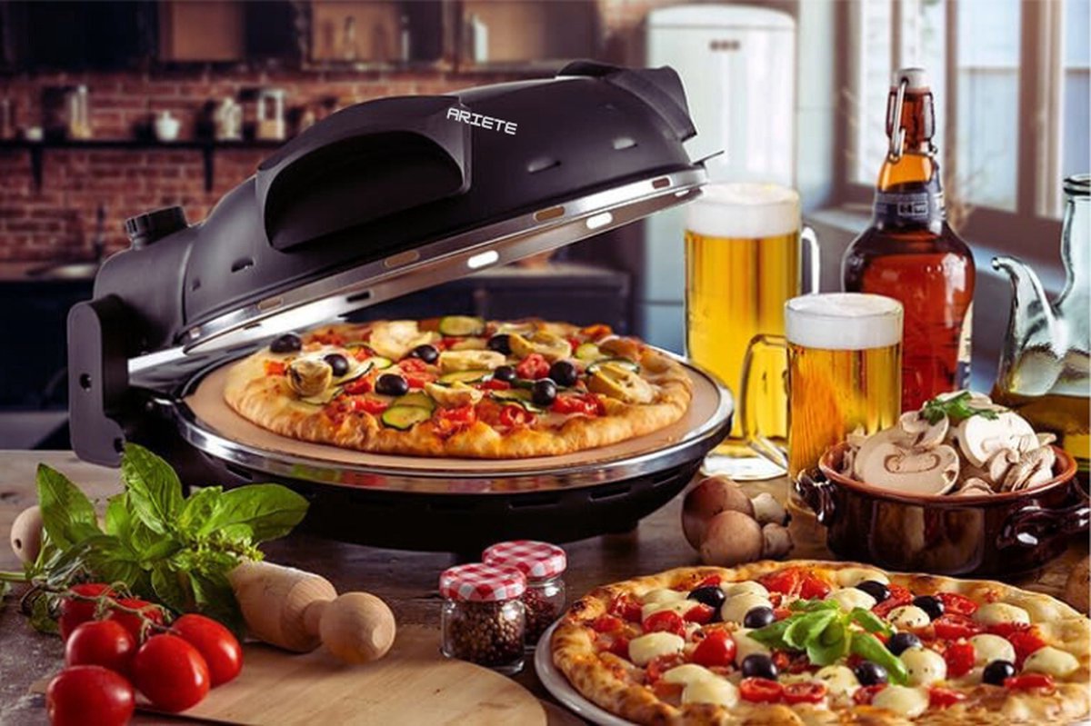 917 Pizzaoven Zwart 1200W 400°C