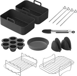 Accessoireset voor airfryer 9 delen