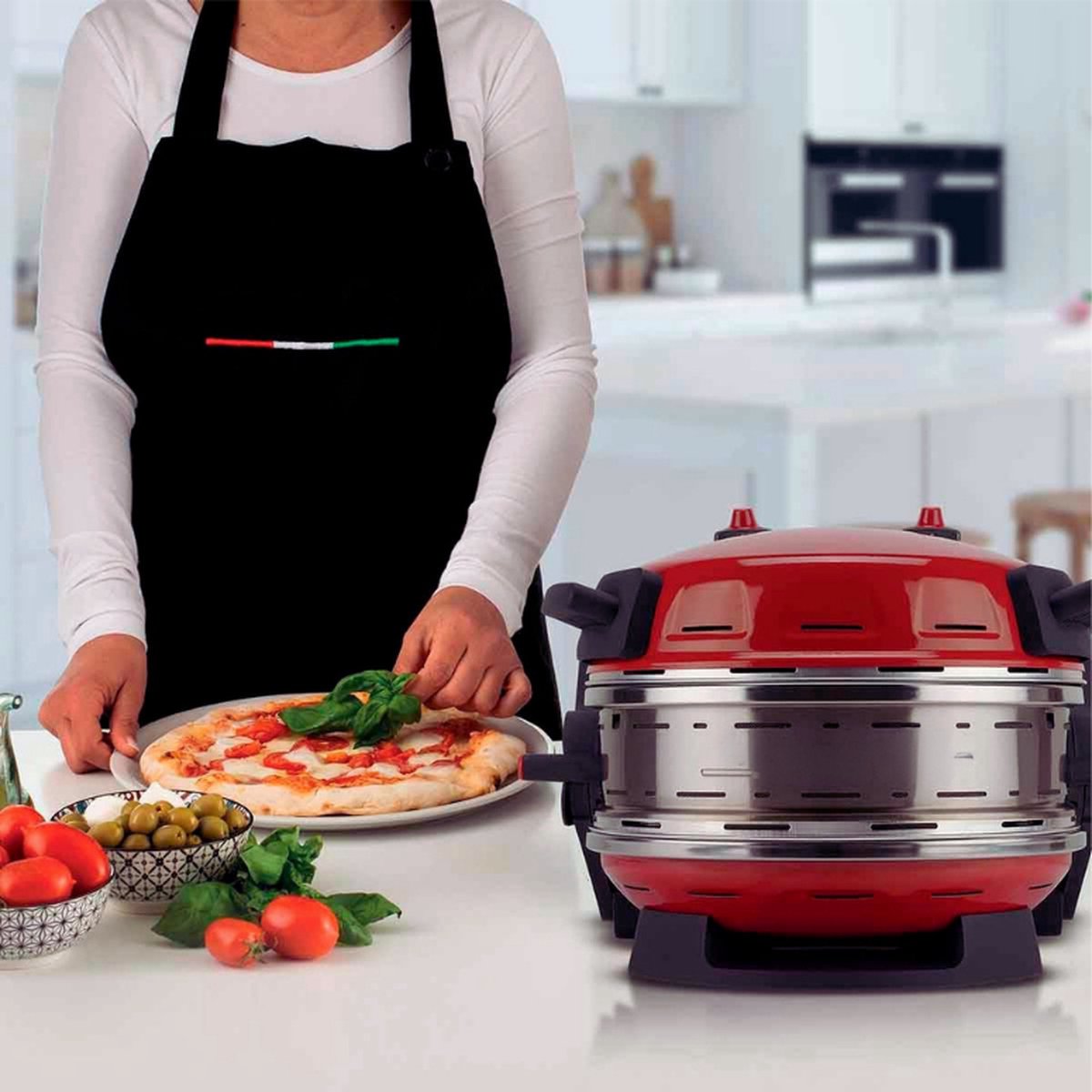 Ariete 927 Pizzeria Dubbele Pizzaoven Rood