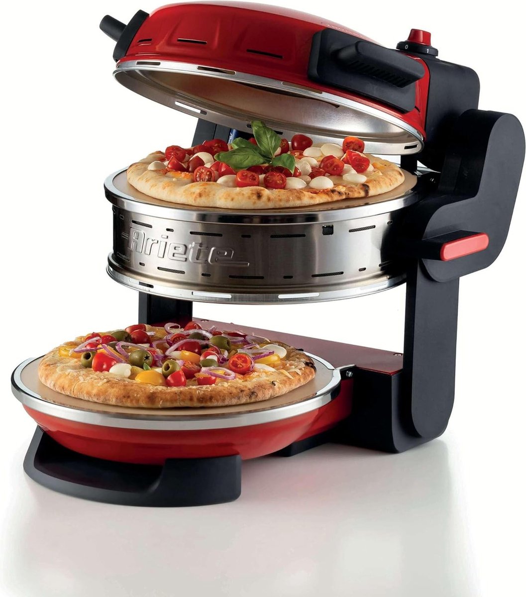 Ariete Pizzeria Dubbele Pizzaoven Rood