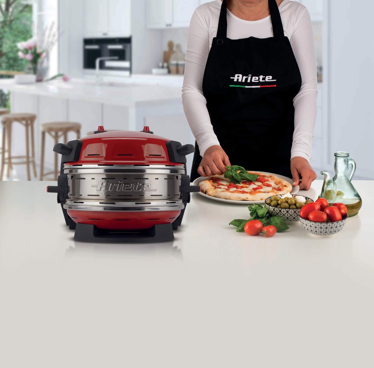 Ariete Pizzeria Dubbele Pizzaoven Rood
