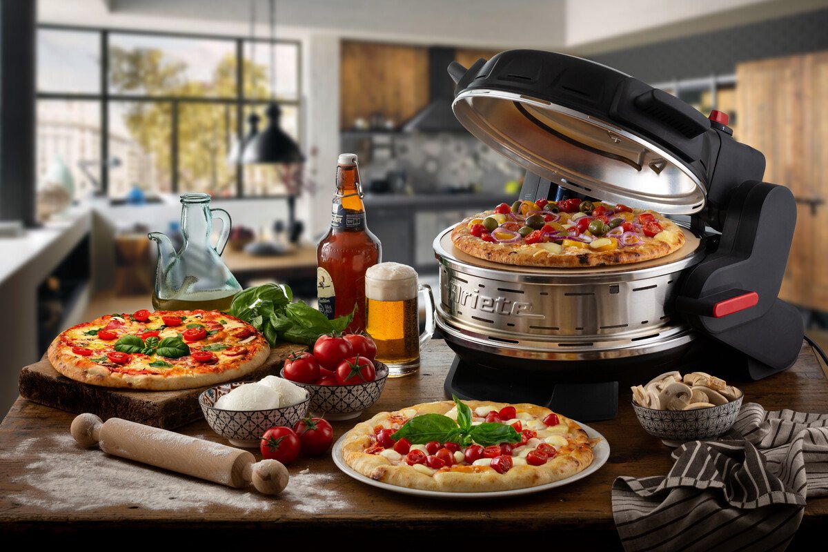 Ariete Pizzeria dubbele pizzaoven zwart