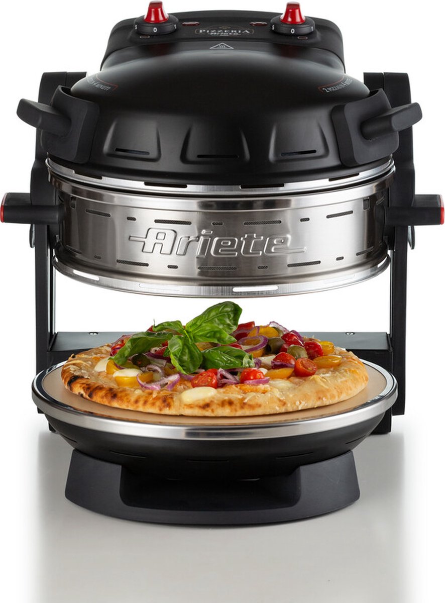 Ariete Pizzeria dubbele pizzaoven zwart