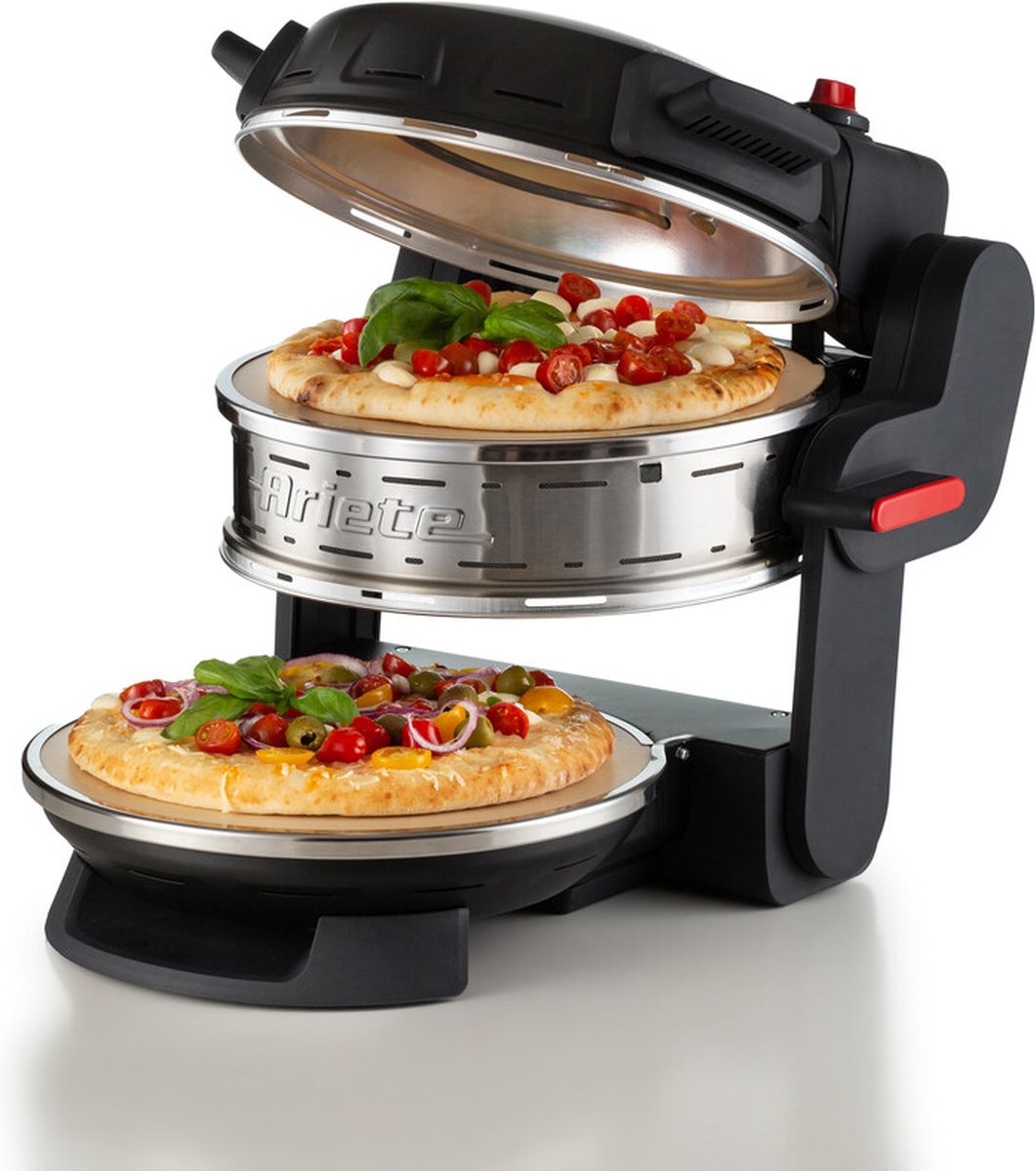 Ariete Pizzeria dubbele pizzaoven zwart